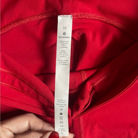 Lululemon Red Swift Speed High-Rise Tights 28” - Picture 6 of 6